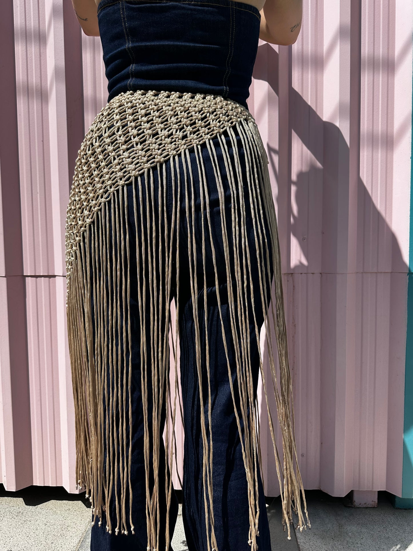 Macrame Skirt - Beige