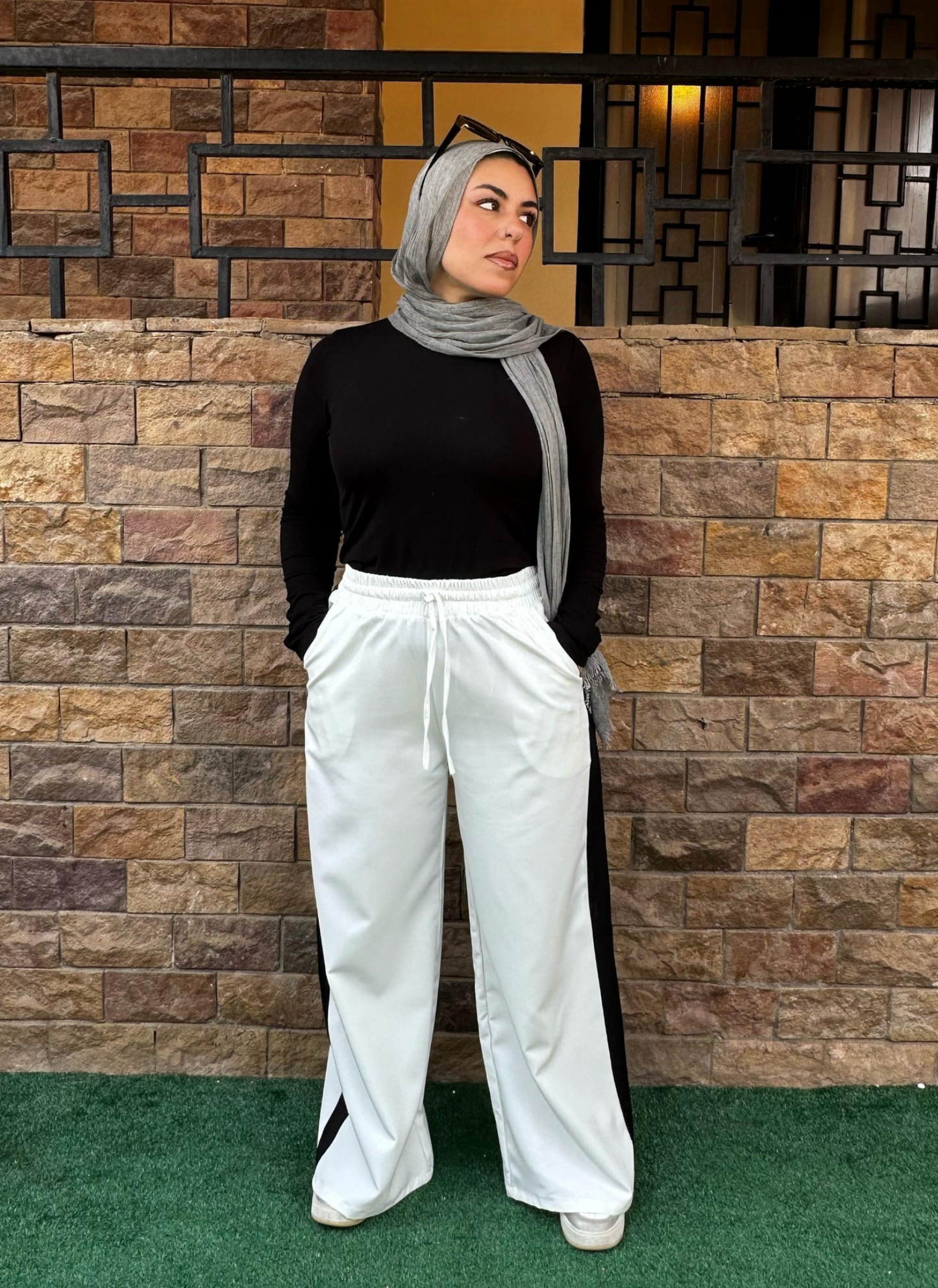 Stripe Pants Off white