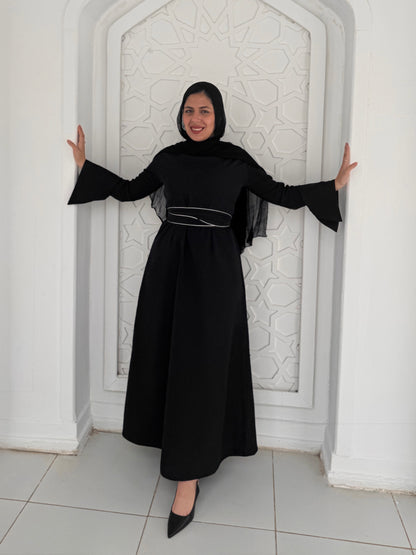 Line Dress-Black