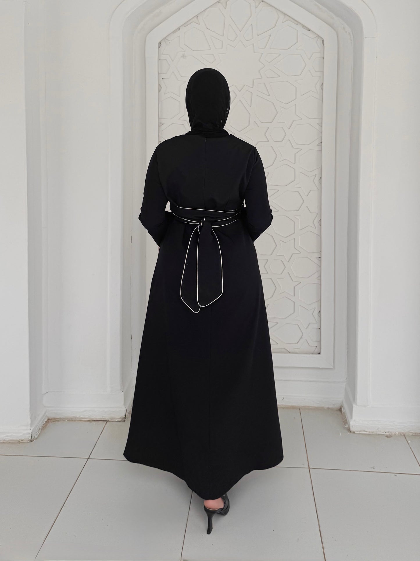 Line Dress-Black