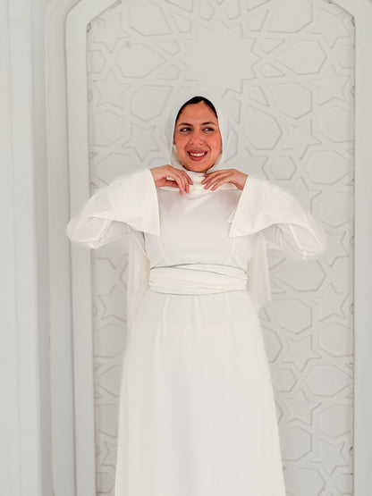 Line Dress-Off White