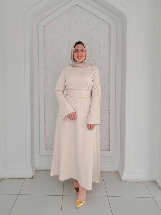 فستان Line  - بيج