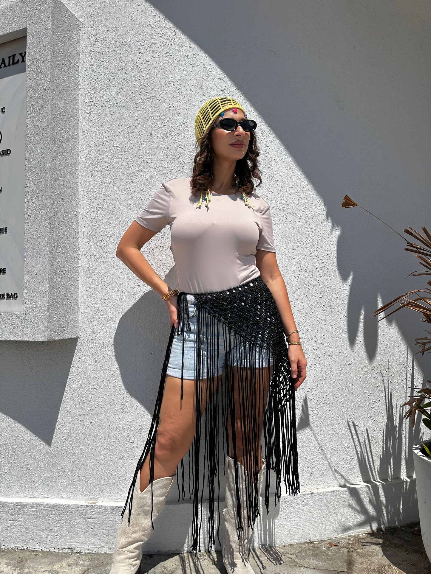 Macrame Skirt - Black