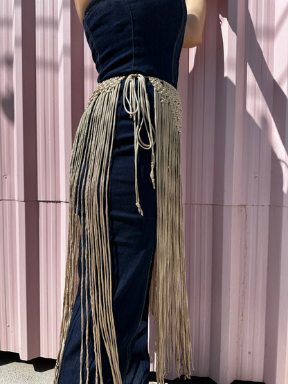Macrame Skirt - Beige