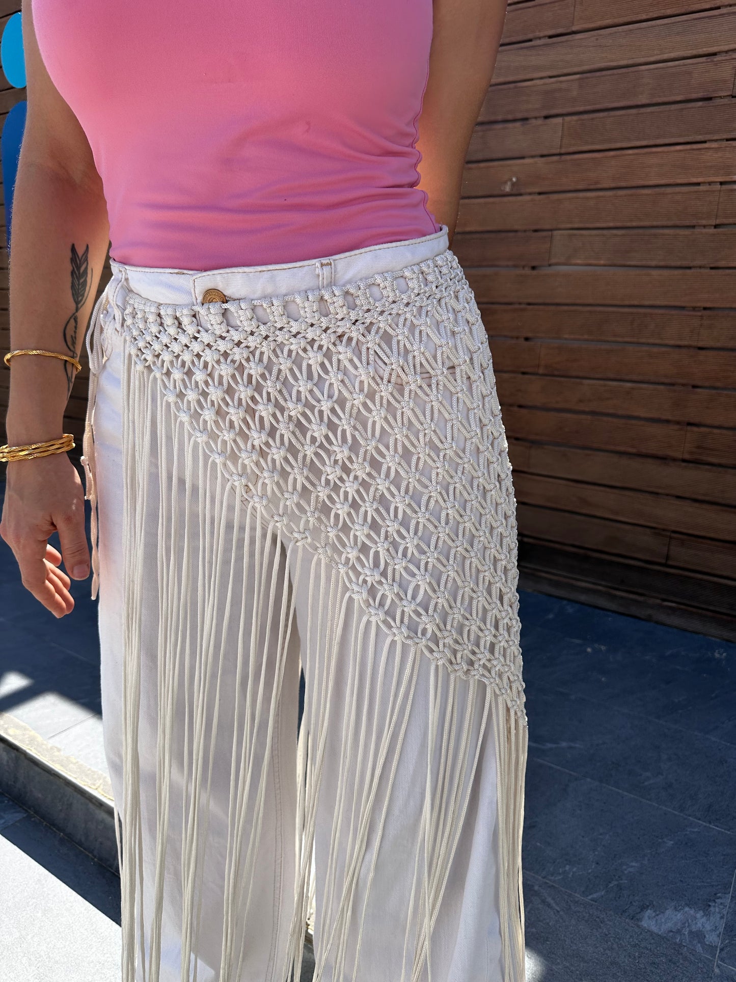 Macrame Skirt - Off White
