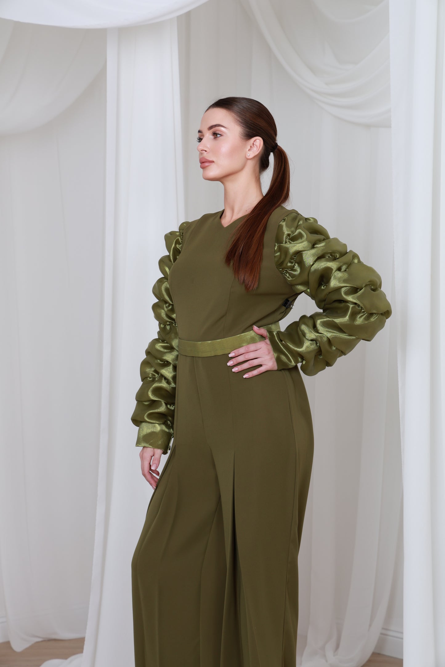 Forest Green Diva Jumpsuit