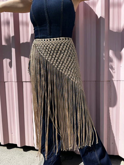 Macrame Skirt - Beige