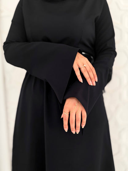 Line Dress-Black