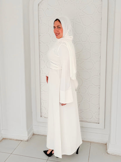 Line Dress-Off White