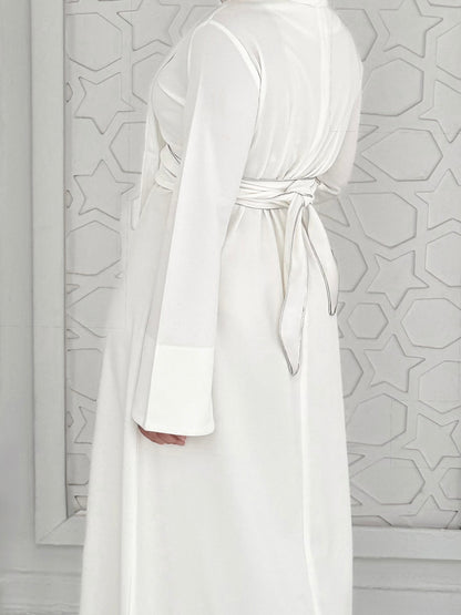 Line Dress-Off White