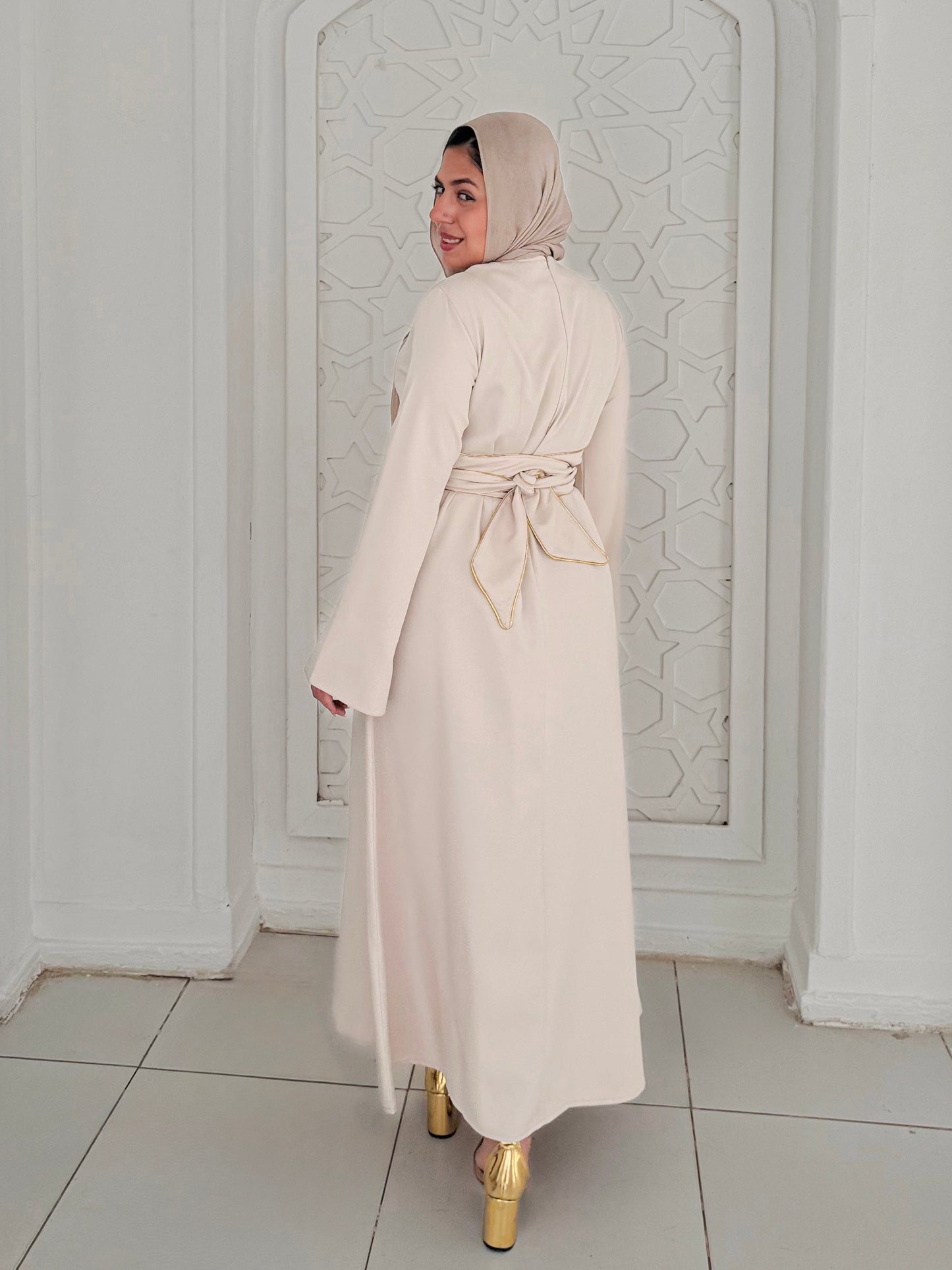 فستان Line  - بيج