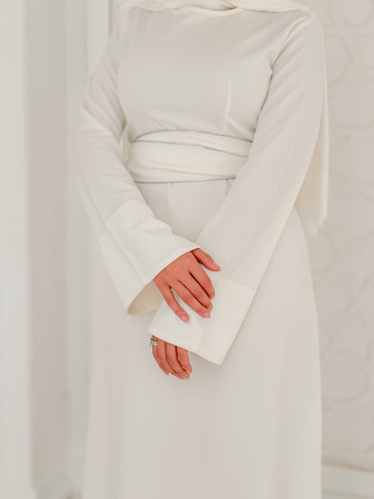 Line Dress-Off White