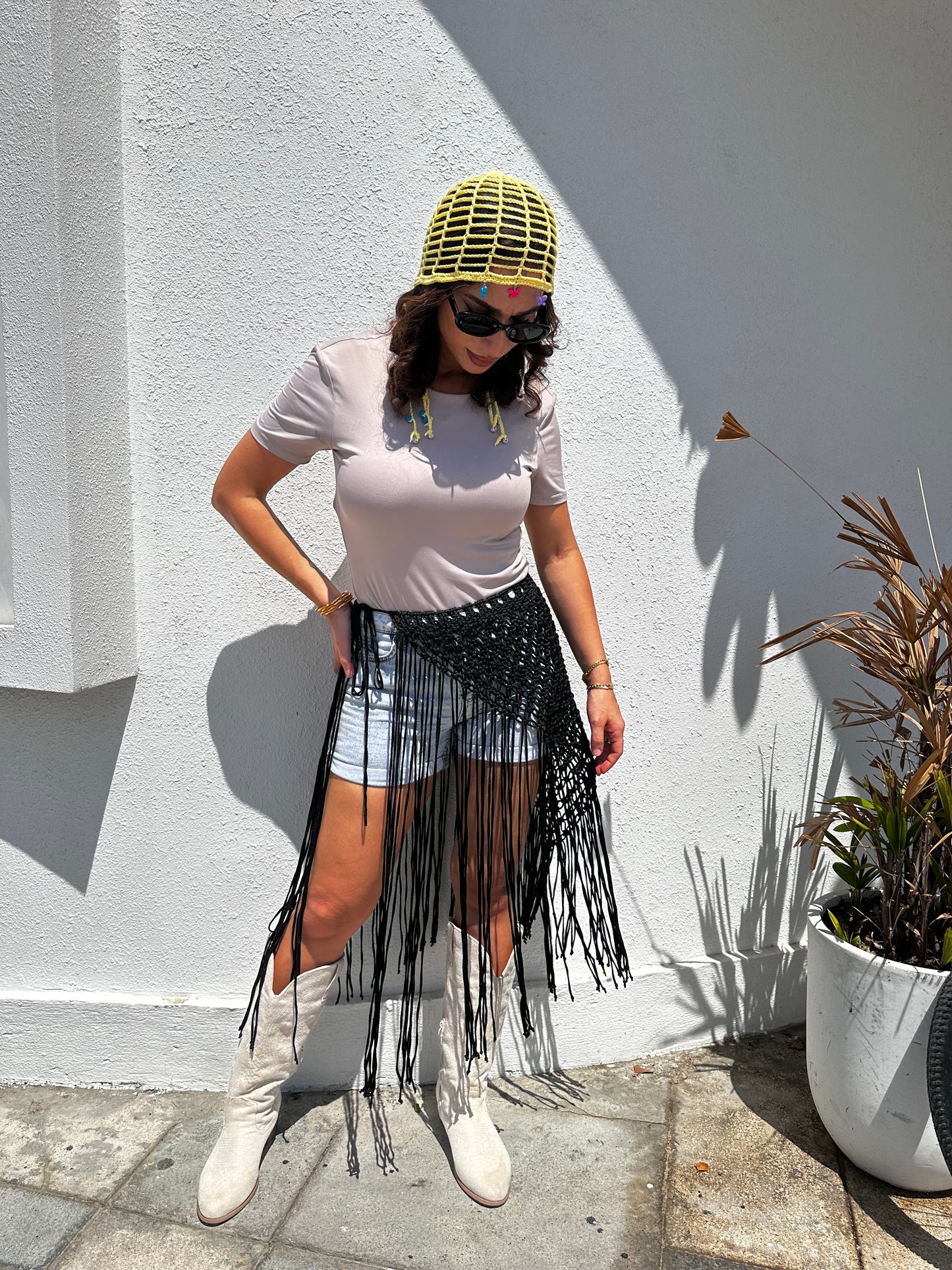 Macrame Skirt - Black
