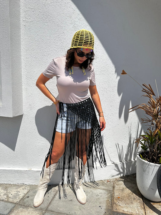 Macrame Skirt - Black