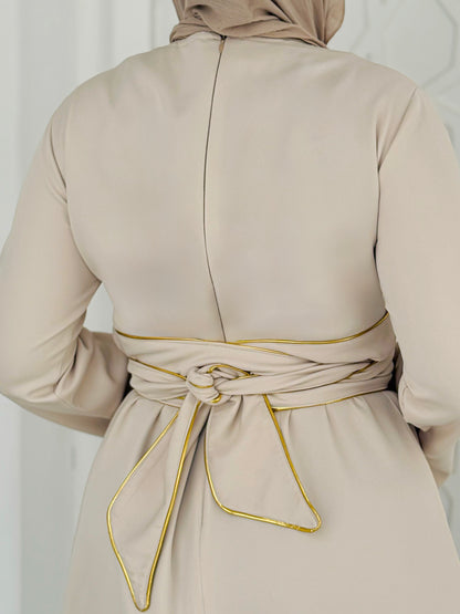 فستان Line  - بيج
