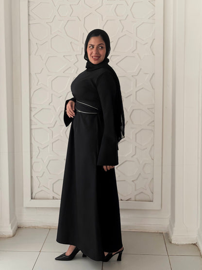 Line Dress-Black