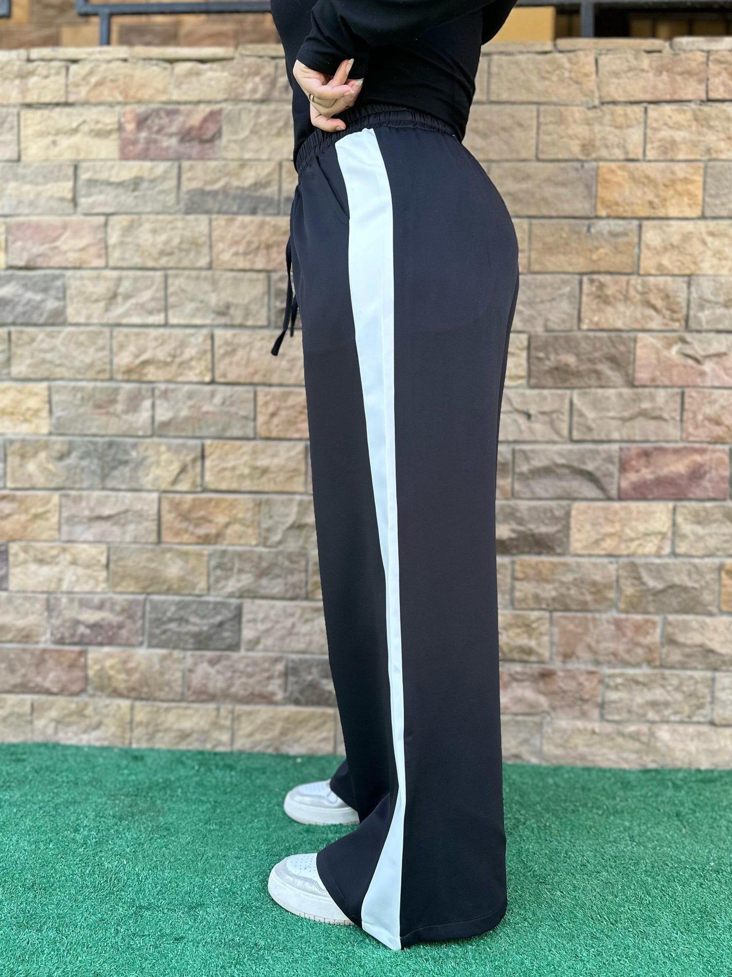 Stripe Pants Black