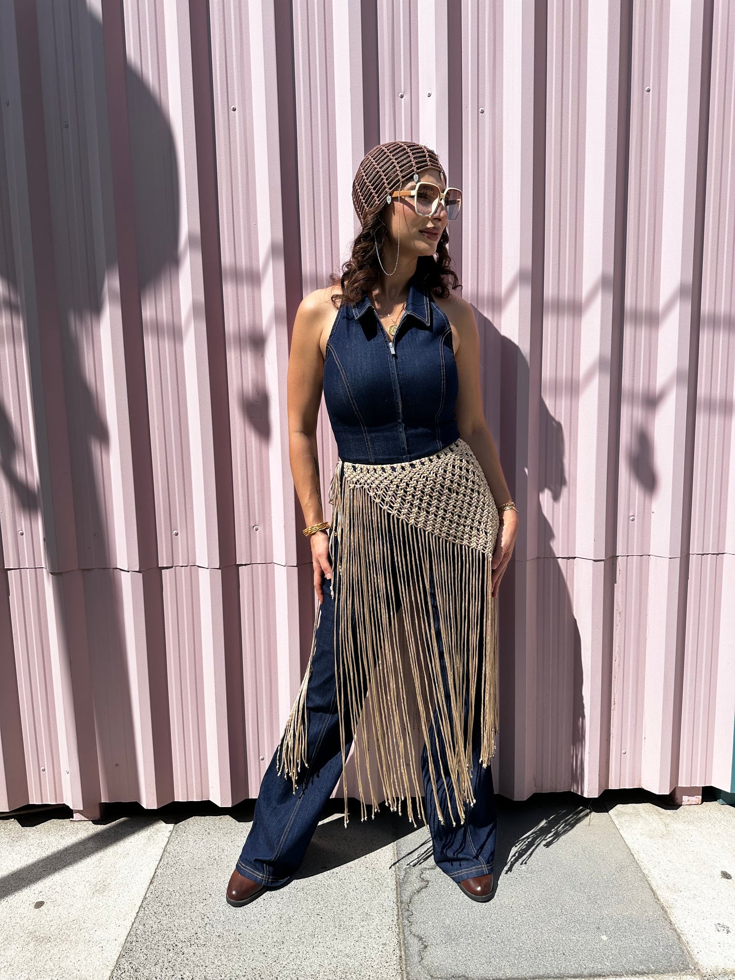 Macrame Skirt - Beige
