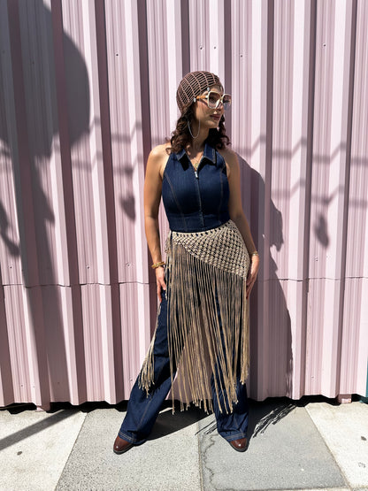 Macrame Skirt - Beige