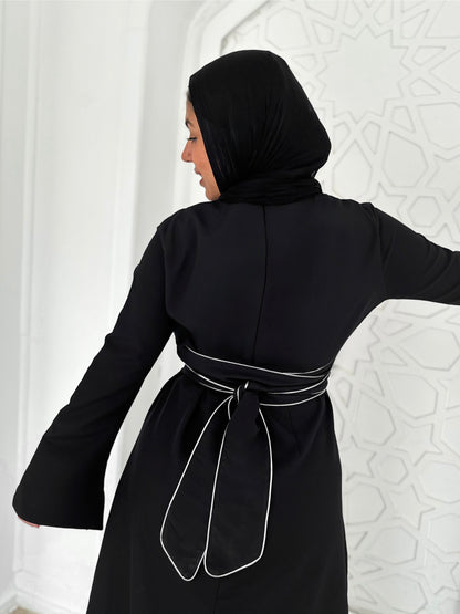 Line Dress-Black