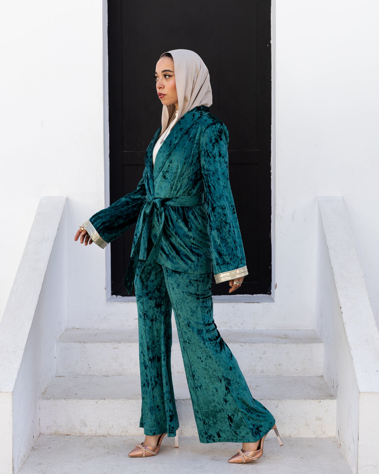 Cleopatra Green Suit