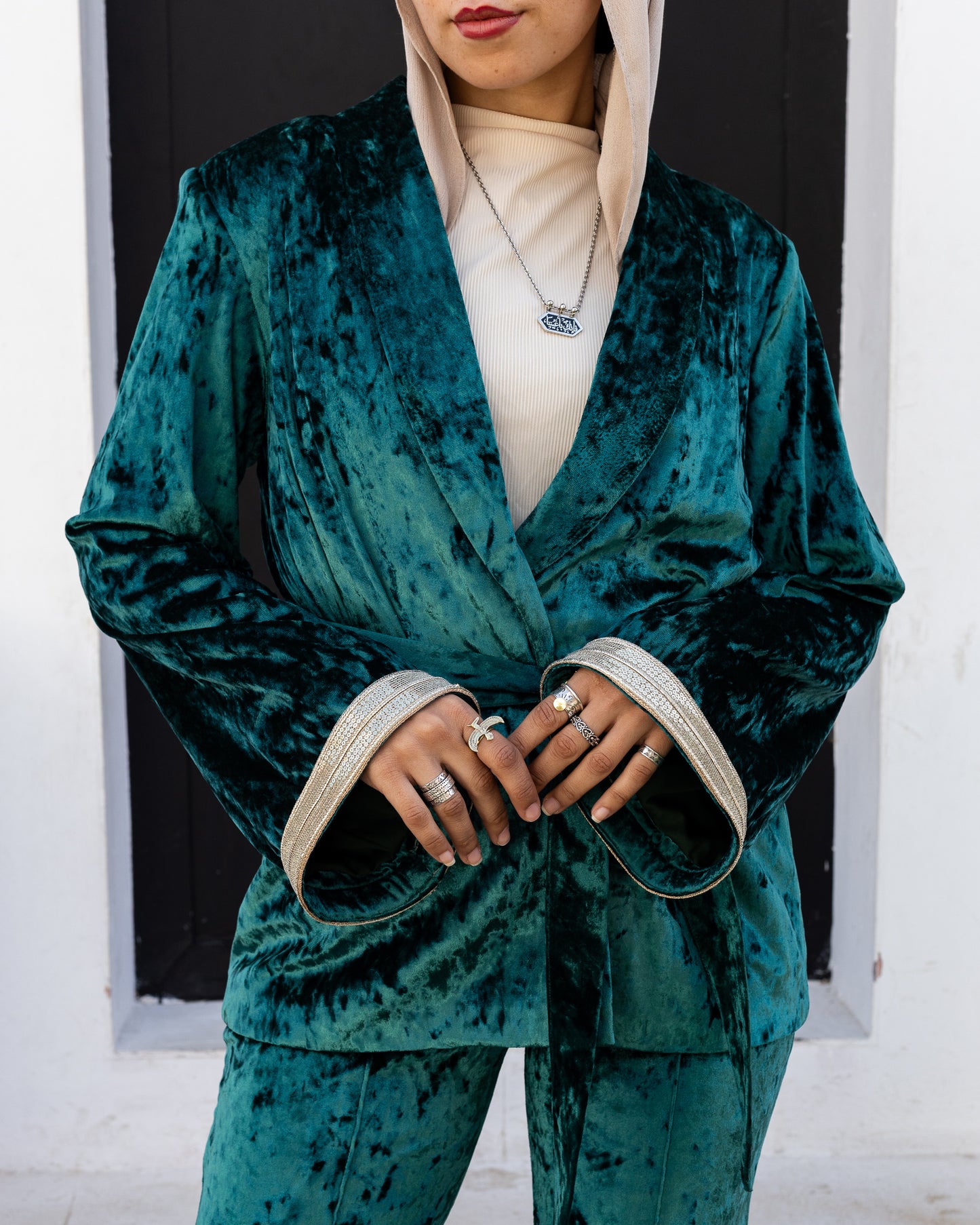 Cleopatra Green Suit