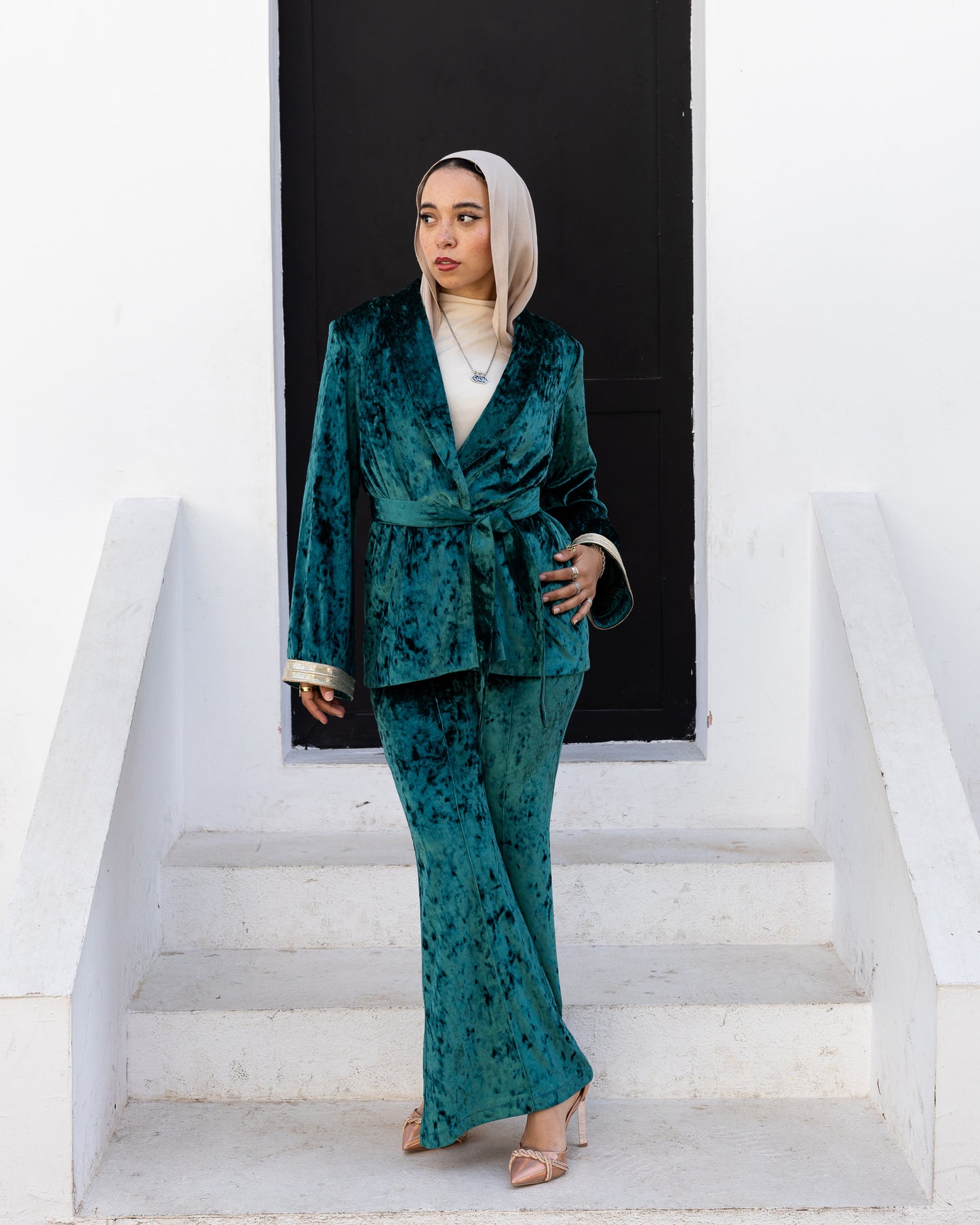 Cleopatra Green Suit