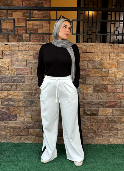 Stripe Pants Off white