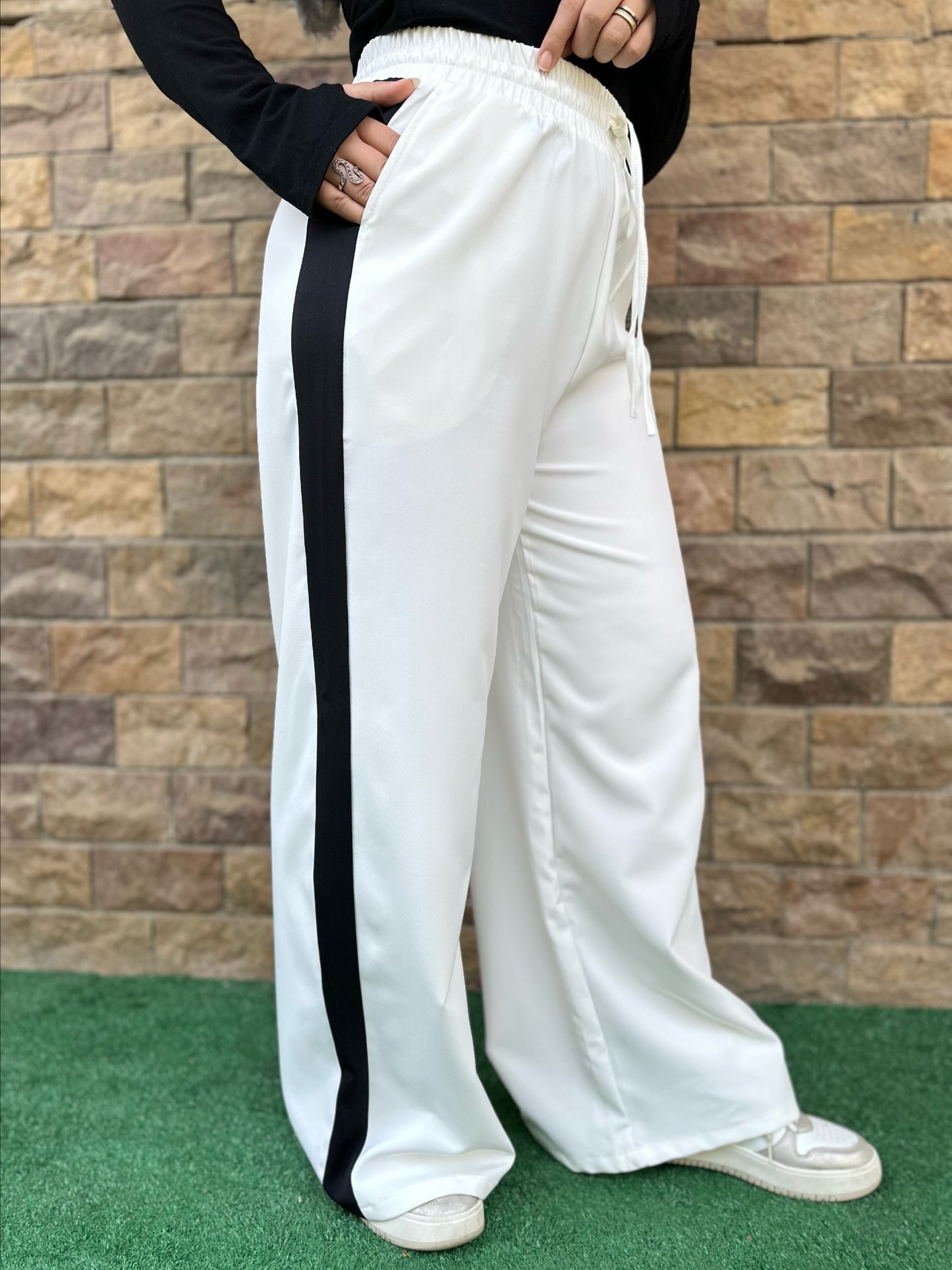 Stripe Pants Off white