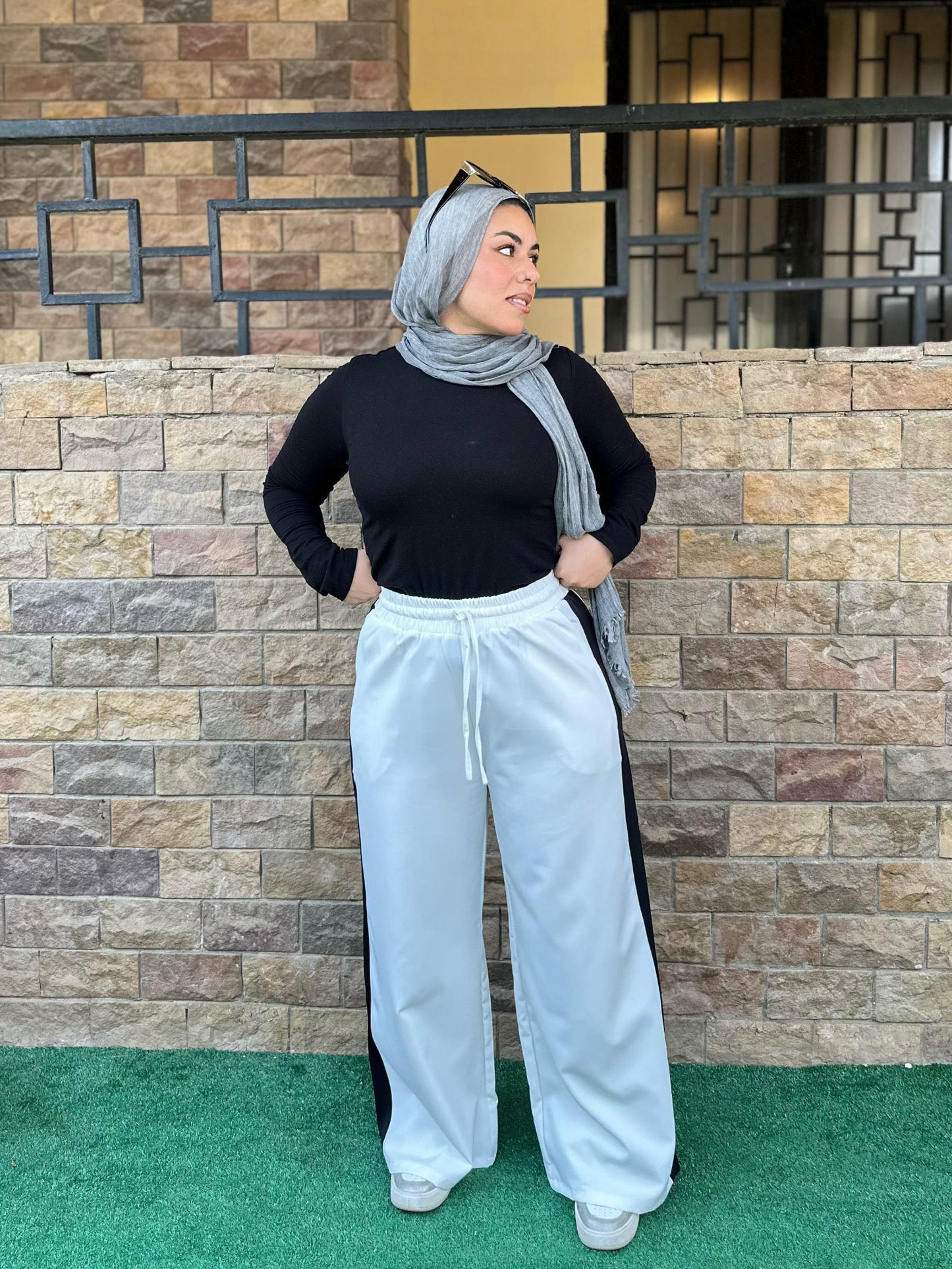 Stripe Pants Off white